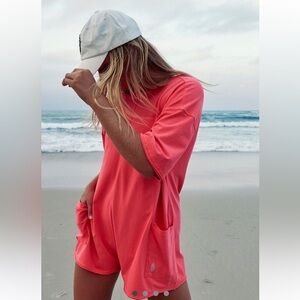 FP Movement Free People Hot Shot Tee Romper NWT SZ S MSRP $60